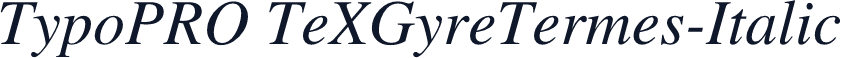 TypoPRO TeXGyreTermes-Italic