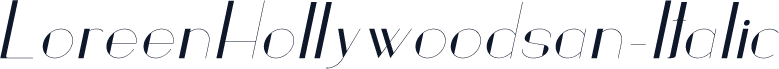 ☞LoreenHollywoodsan-Italic