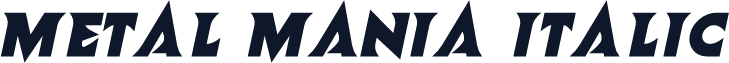 Metal Mania Italic