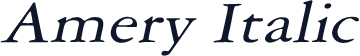 Amery Italic