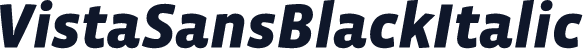 VistaSansBlackItalic