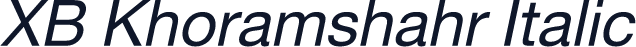 XB Khoramshahr Italic