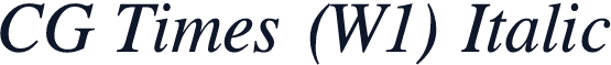 CG Times (W1) Italic