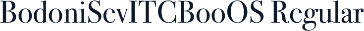 BodoniSevITCBooOS Regular