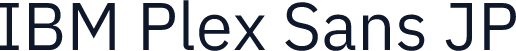 IBM Plex Sans JP