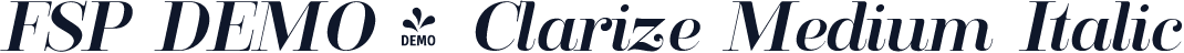 FSP DEMO - Clarize Medium Italic