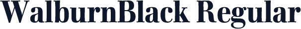 WalburnBlack Regular