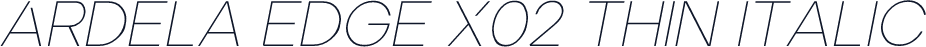 Ardela Edge X02 Thin Italic
