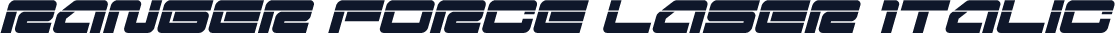 Ranger Force Laser Italic