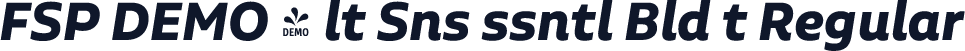 FSP DEMO - lt Sns ssntl Bld t Regular