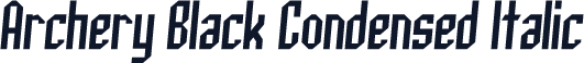 Archery Black Condensed Italic