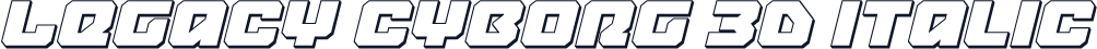 Legacy Cyborg 3D Italic