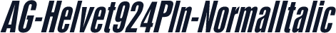 AG-Helvet924Pln-NormalItalic
