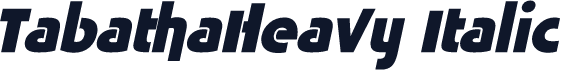 TabathaHeavy Italic