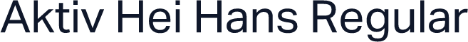 Aktiv Hei Hans Regular