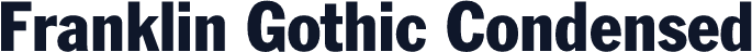 Franklin Gothic Condensed