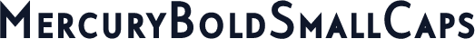 MercuryBoldSmallCaps