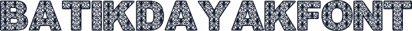 BatikDayakFont