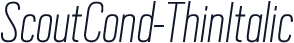 ScoutCond-ThinItalic