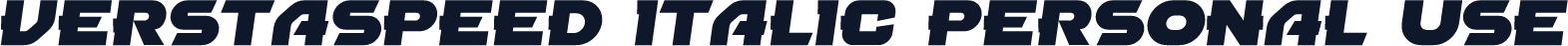 Verstaspeed Italic Personal Use