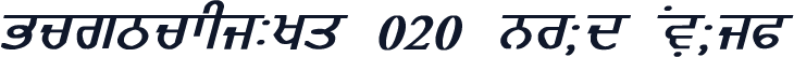 GurmukhiLys 020 Bold Italic