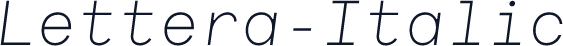 Lettera-Italic