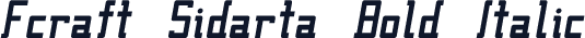 Fcraft Sidarta Bold Italic