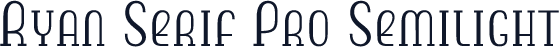Ryan Serif Pro Semilight