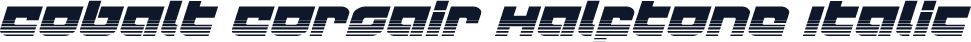 Cobalt Corsair Halftone Italic