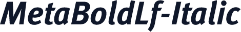 MetaBoldLf-Italic