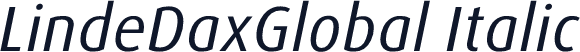 LindeDaxGlobal Italic
