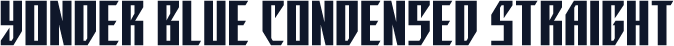 Yonder Blue Condensed Straight