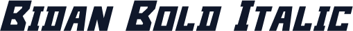 Bidan Bold Italic