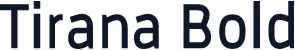 Tirana Bold