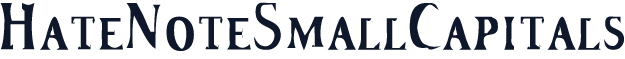 HateNoteSmallCapitals