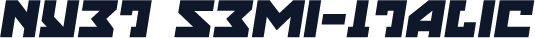 Nyet Semi-Italic