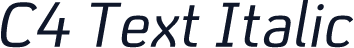 C4 Text Italic