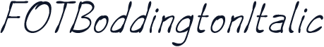 FOTBoddingtonItalic