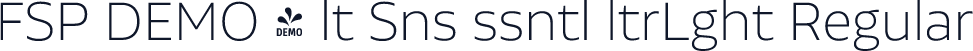 FSP DEMO - lt Sns ssntl ltrLght Regular
