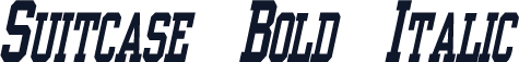 Suitcase Bold Italic