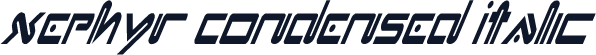 Xephyr Condensed Italic