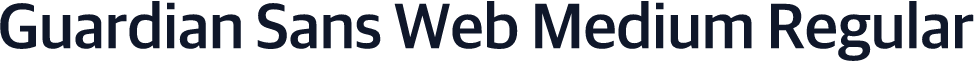 Guardian Sans Web Medium Regular