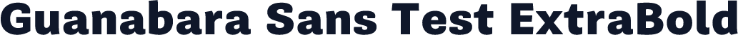 Guanabara Sans Test ExtraBold