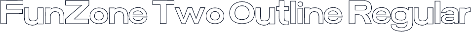 FunZone Two Outline Regular