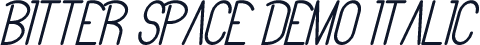 Bitter Space Demo Italic