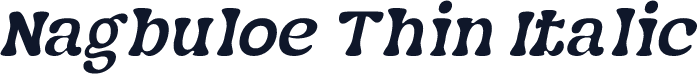 Nagbuloe Thin Italic
