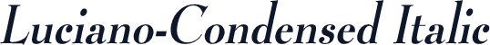 Luciano-Condensed Italic