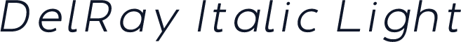 DelRay Italic Light