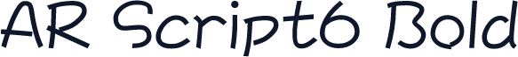 AR Script6 Bold