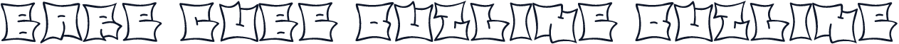 Bare Cube Outline Outline